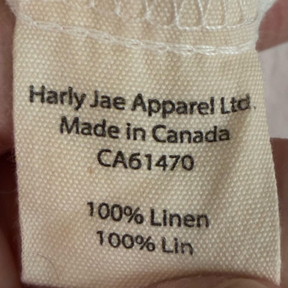 HARLY JAE PAYSANNE MINI LINEN DRESS - WHITE - Picture 7 of 7